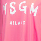 Robes Robe T-shirt MSGM Rose Femme