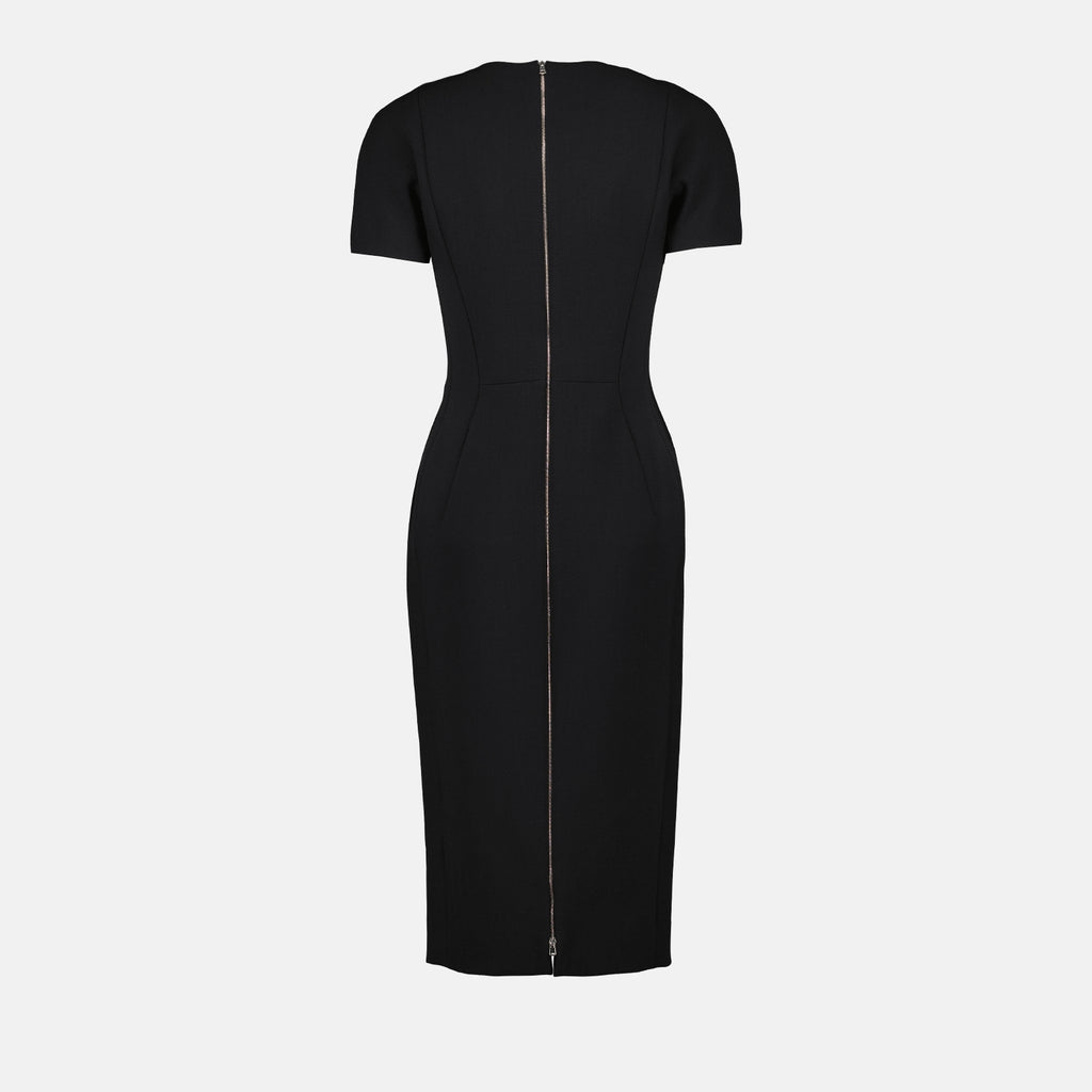 Vestidos Robe t-shirt Spiral Victoria Beckham Negro Femme