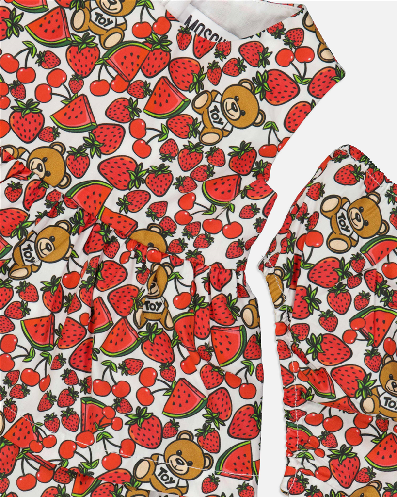 Vêtements Robe Teddy Moschino Rouge Enfants