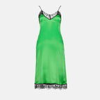 Abiti Abito in Satin Ami PARIS Verde Donne