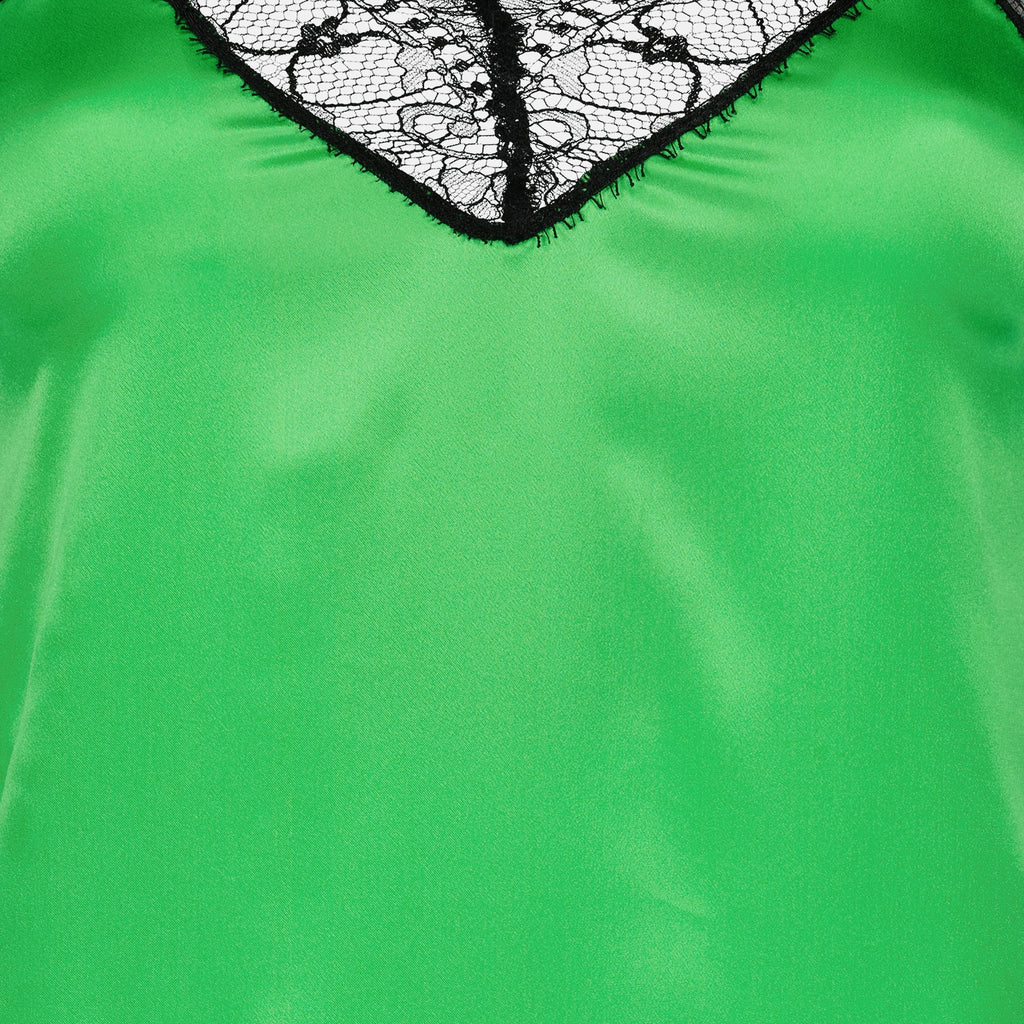 Abiti Abito in Satin Ami PARIS Verde Donne