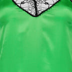 Abiti Abito in Satin Ami PARIS Verde Donne