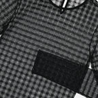 Robe Vichy en résille