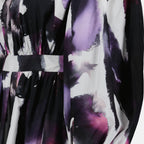 Abiti Robe Watercolour Graffiti Alexander McQueen Nero Femme