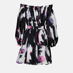Abiti Robe Watercolour Graffiti Alexander McQueen Nero Femme