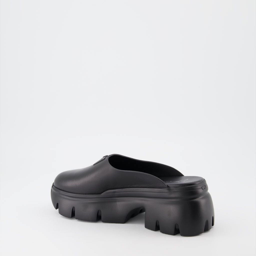 オープントゥシューズ サボ アポカリプス Giuseppe Zanotti 黒 女性
