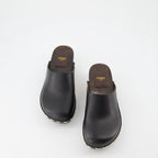 Zapatos abiertos Sabots Baguette Fendi Negro Femme