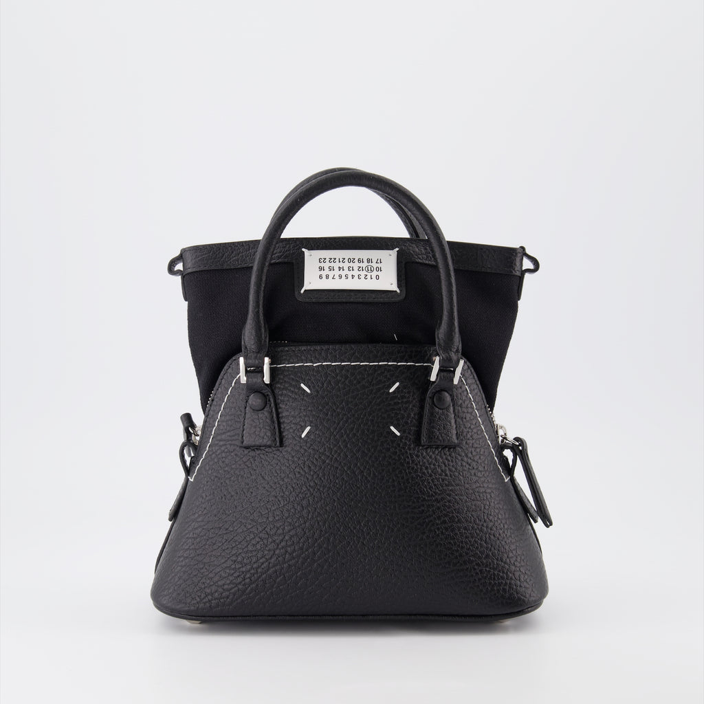 Borse a mano e a spalla Sac 5AC Classique Micro Maison Margiela Nero Femme