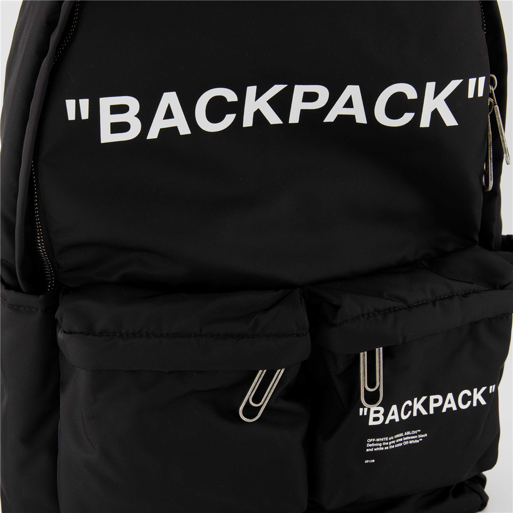 Zaini Sac à dos Quote Off-White Nero Homme