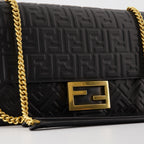 Sac Baguette en cuir noir