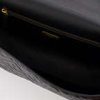 Sac Baguette en cuir noir