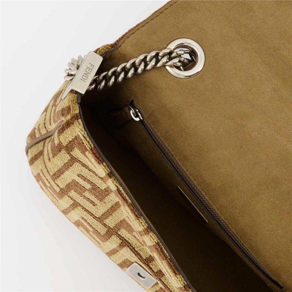 Borse a tracolla Sac Baguette FF Marron Fendi Marrone Femme