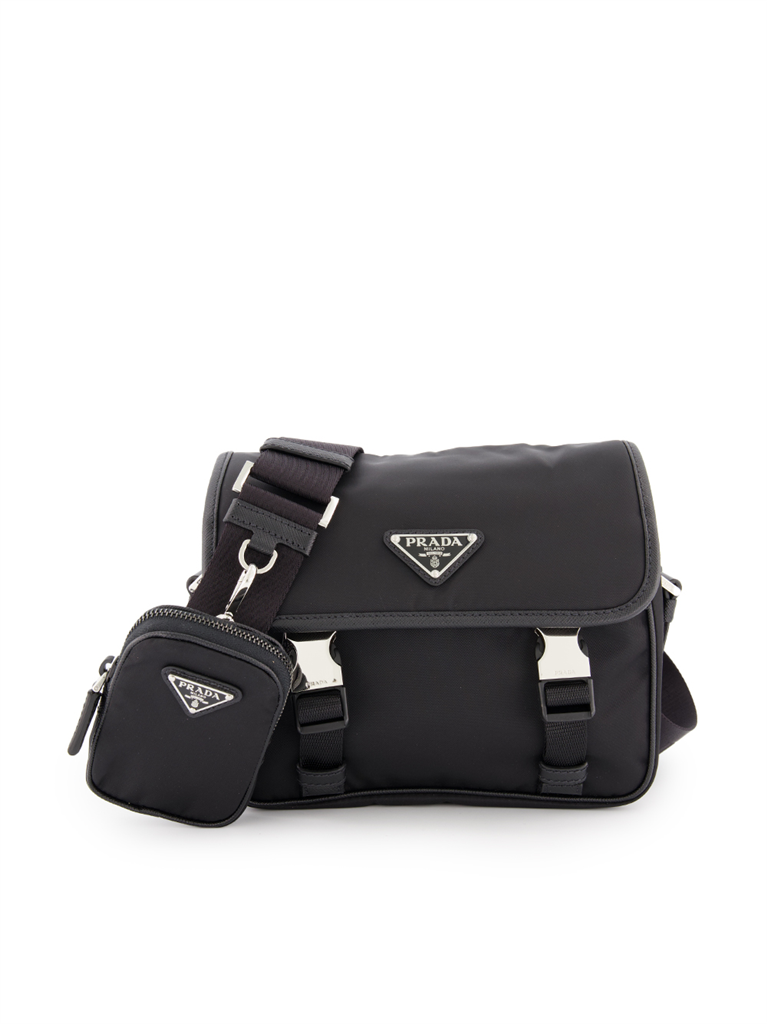 Borse a tracolla Sac bandoulière en Re-Nylon Prada Nero Homme