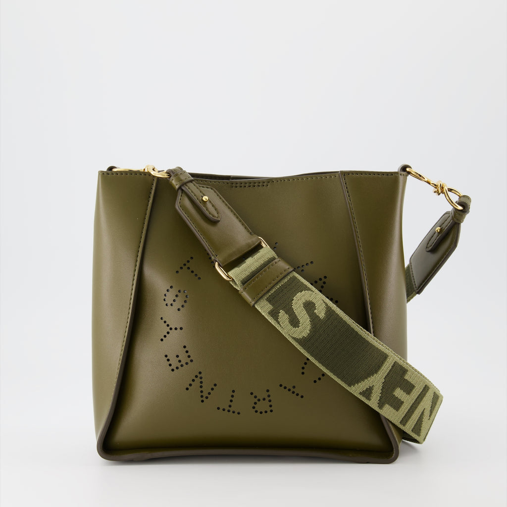 Borse a tracolla Sac bandoulière à logo Stella McCartney Verde Femme
