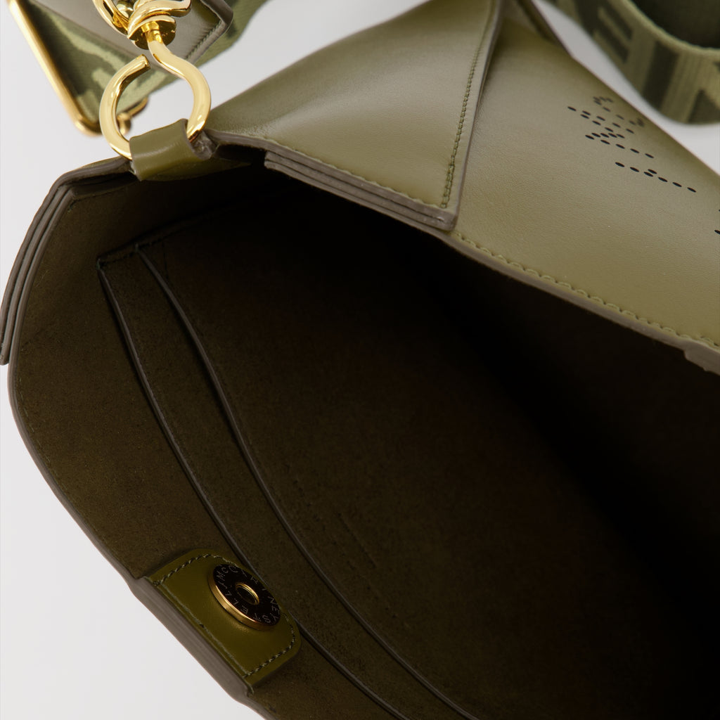 Borse a tracolla Sac bandoulière à logo Stella McCartney Verde Femme