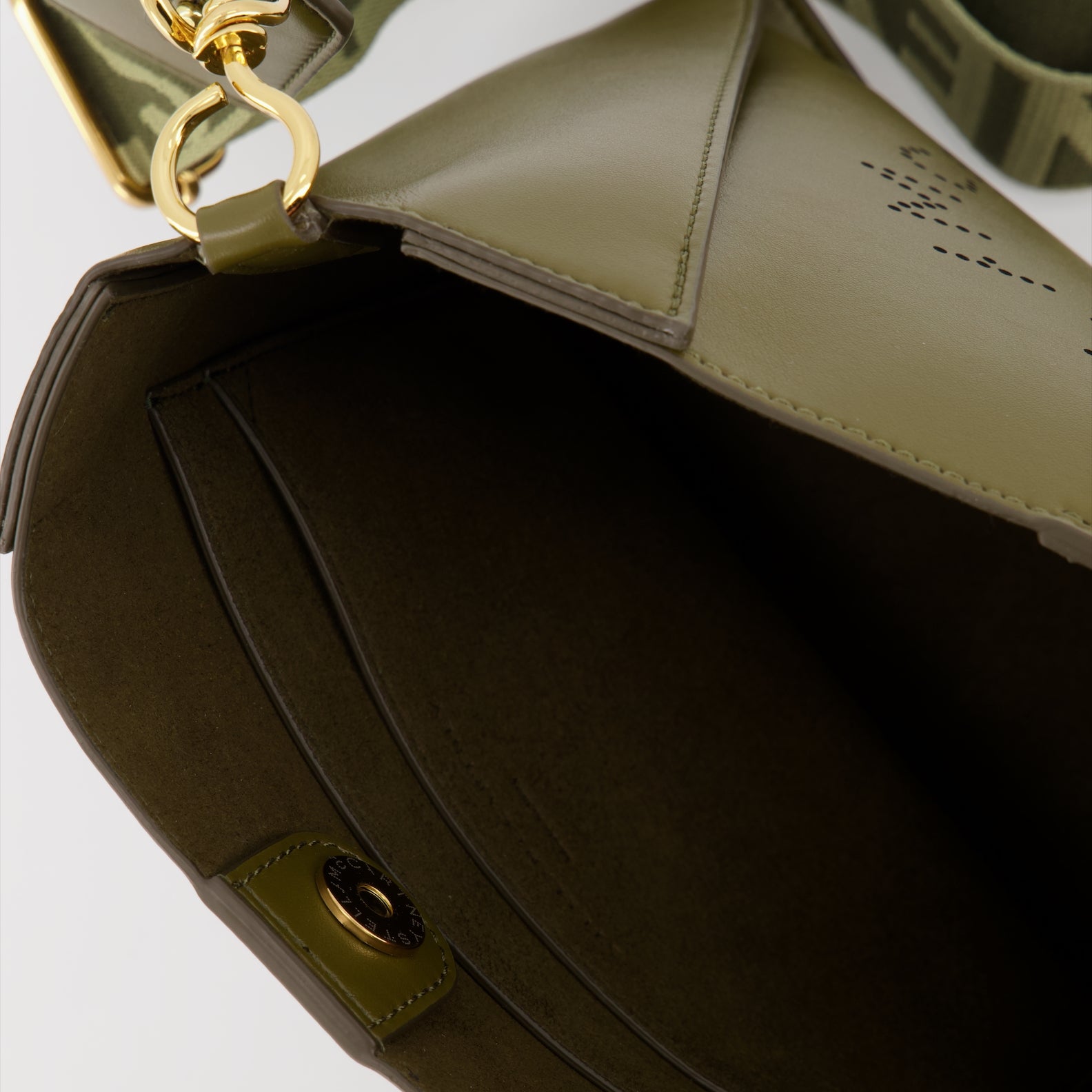 Borse a tracolla Sac bandoulière à logo Stella McCartney Verde Femme