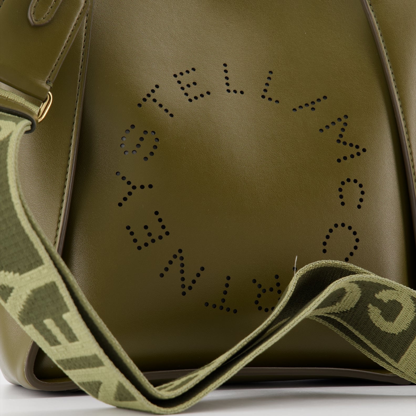 Borse a tracolla Sac bandoulière à logo Stella McCartney Verde Femme