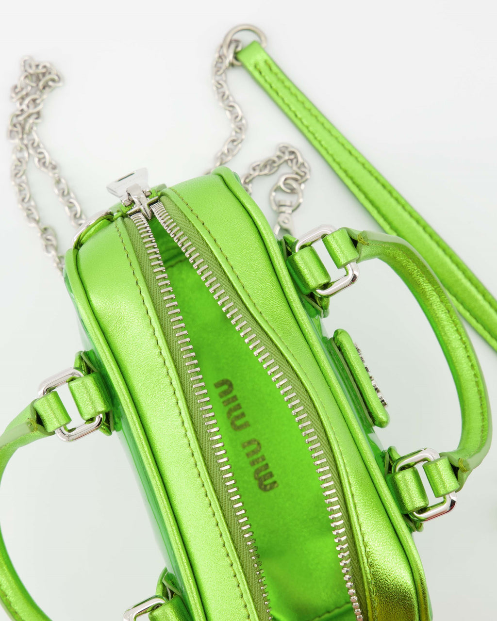 Handtaschen und schultertaschen Sac bandoulière transparent Miu Miu Grün Femme