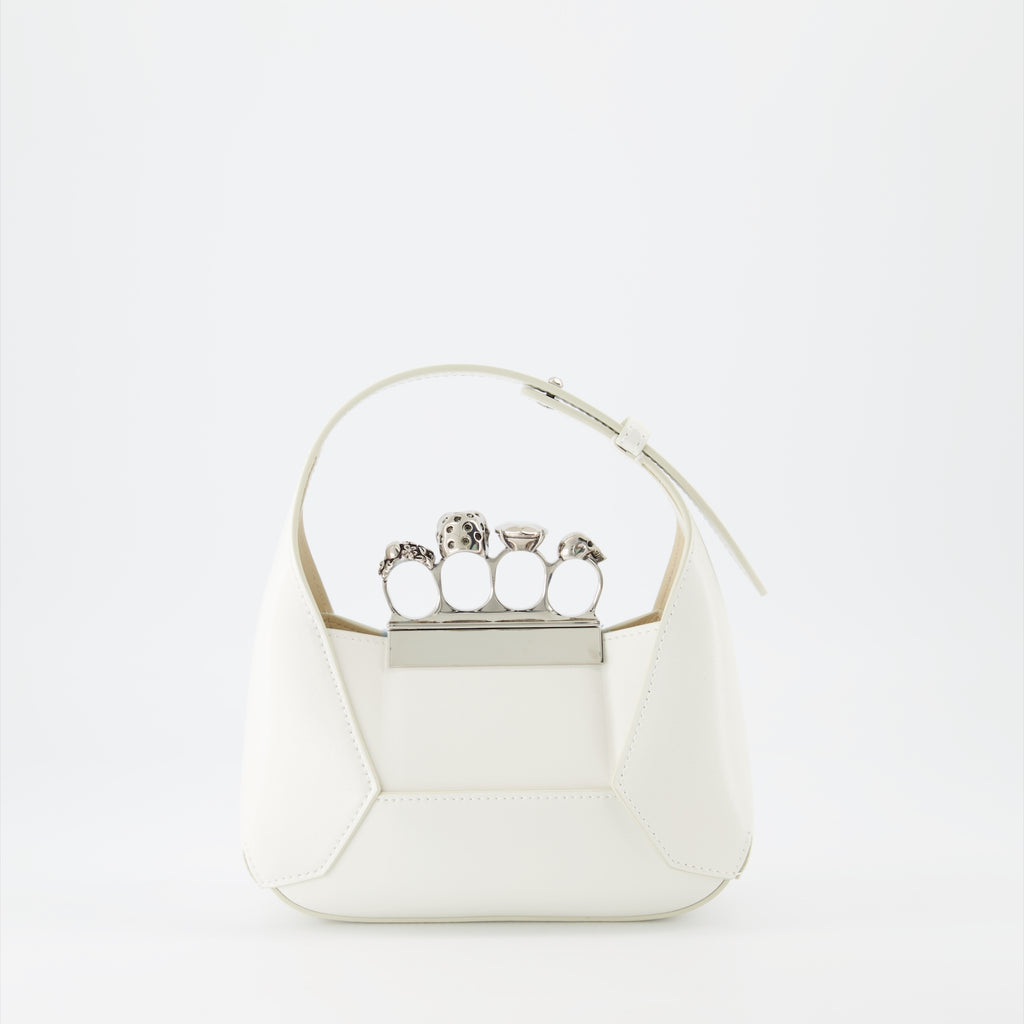 Handtaschen und schultertaschen Sac The Jewelled Hobo Alexander McQueen Beige Femme