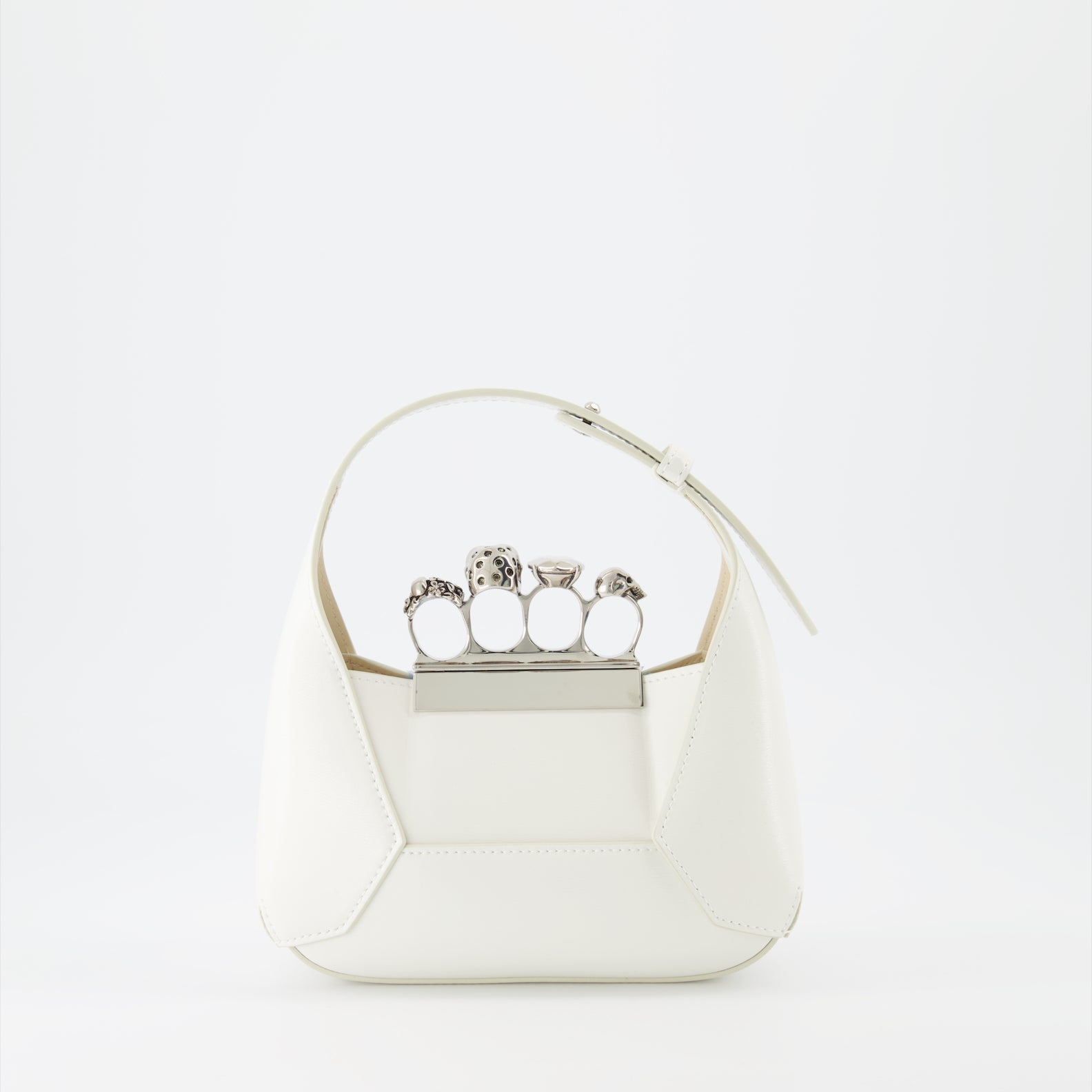 Handtaschen und schultertaschen Sac The Jewelled Hobo Alexander McQueen Beige Femme