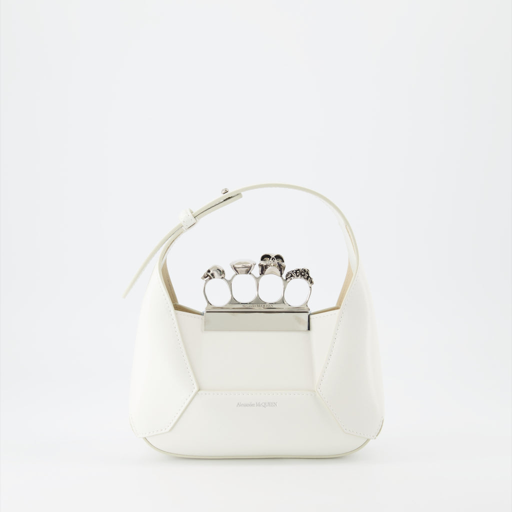 Handtaschen und schultertaschen Sac The Jewelled Hobo Alexander McQueen Beige Femme