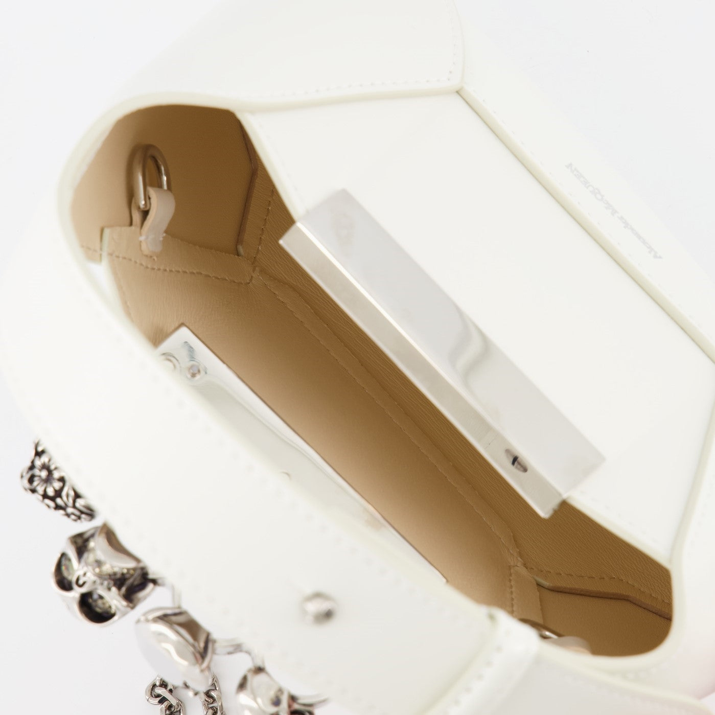 Handtaschen und schultertaschen Sac The Jewelled Hobo Alexander McQueen Beige Femme