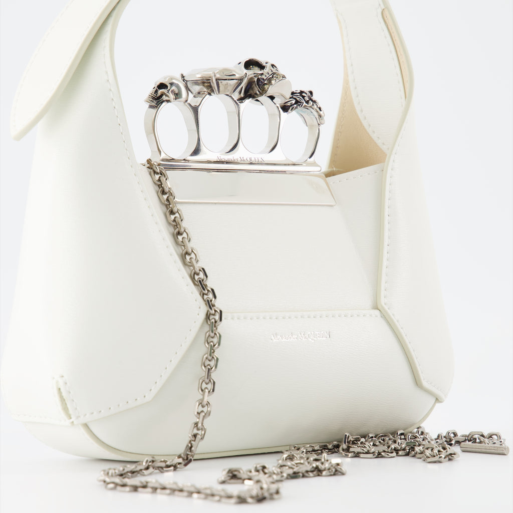 Handtaschen und schultertaschen Sac The Jewelled Hobo Alexander McQueen Beige Femme