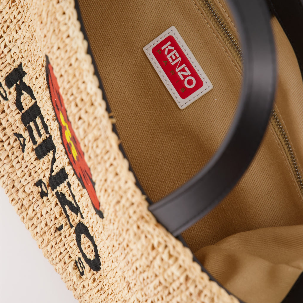 Tote bags Raffia tote bags Kenzo Beige Women