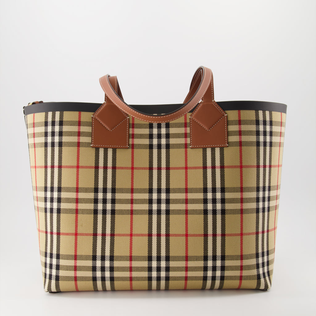 Sac cabas London imprimé à carreaux