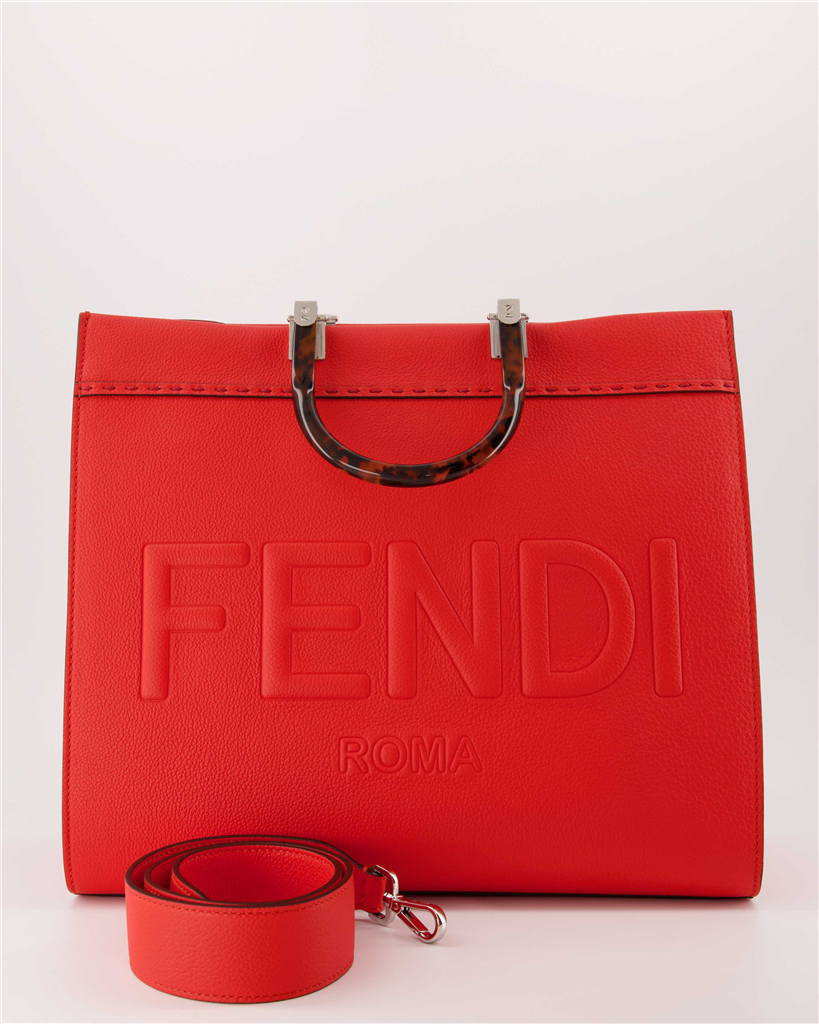 Bolsas tote Sacs cabas Sunshine Fendi Vermelho Femme