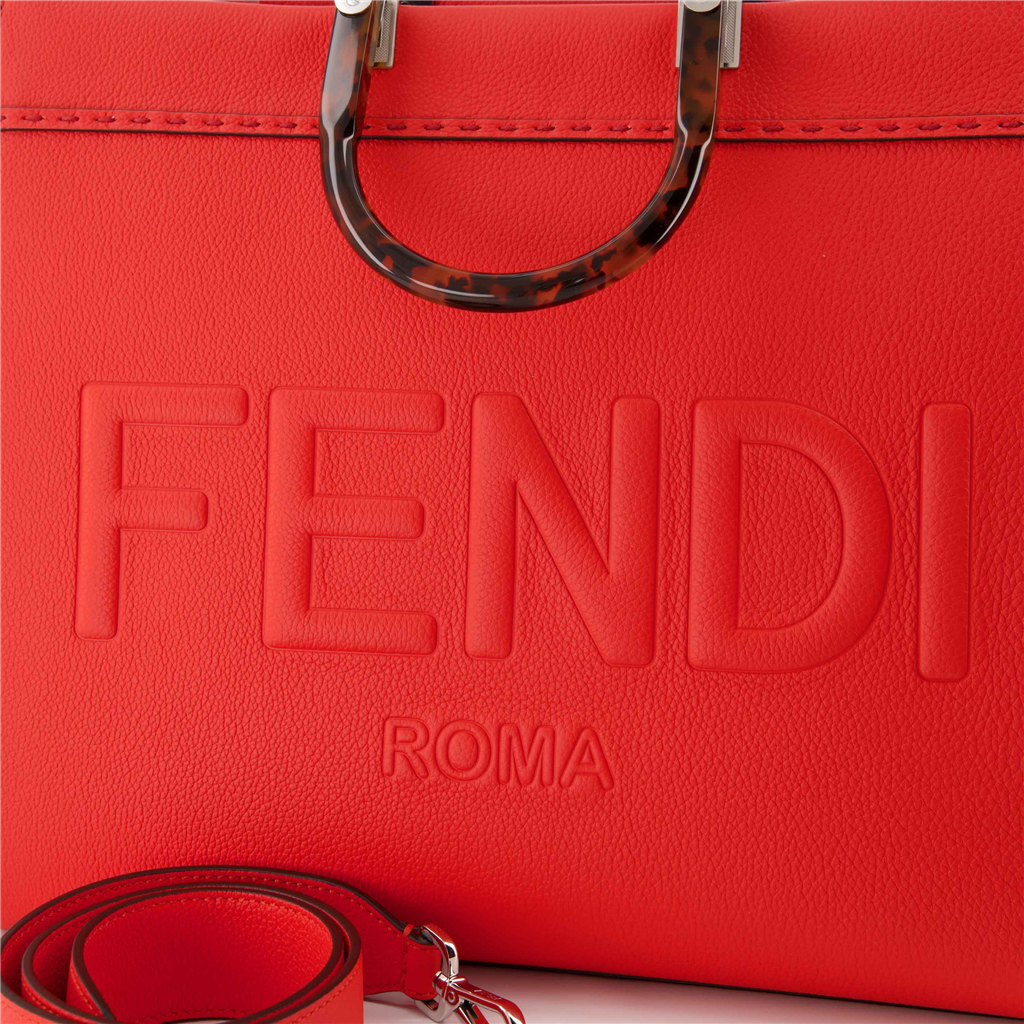 Bolsas tote Sacs cabas Sunshine Fendi Vermelho Femme