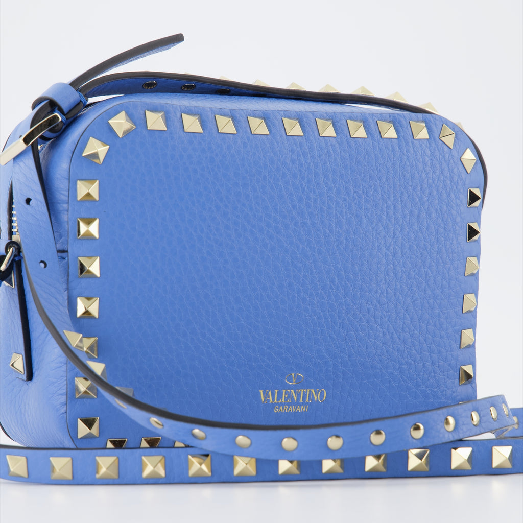 크로스백 Sac Camera Rockstud Valentino Garavani 파란색 Femme
