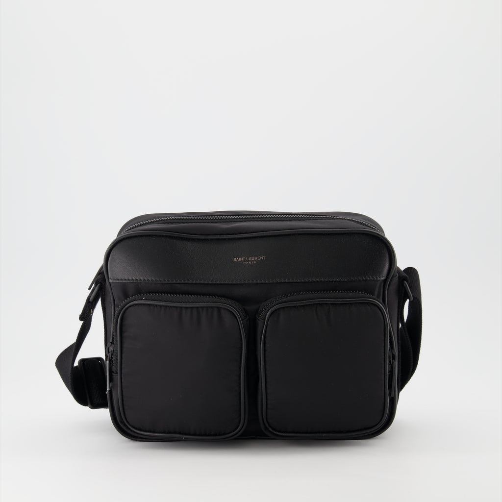 Bolsas transversais Sac City New Camera em Nylon Saint Laurent Preto Homme