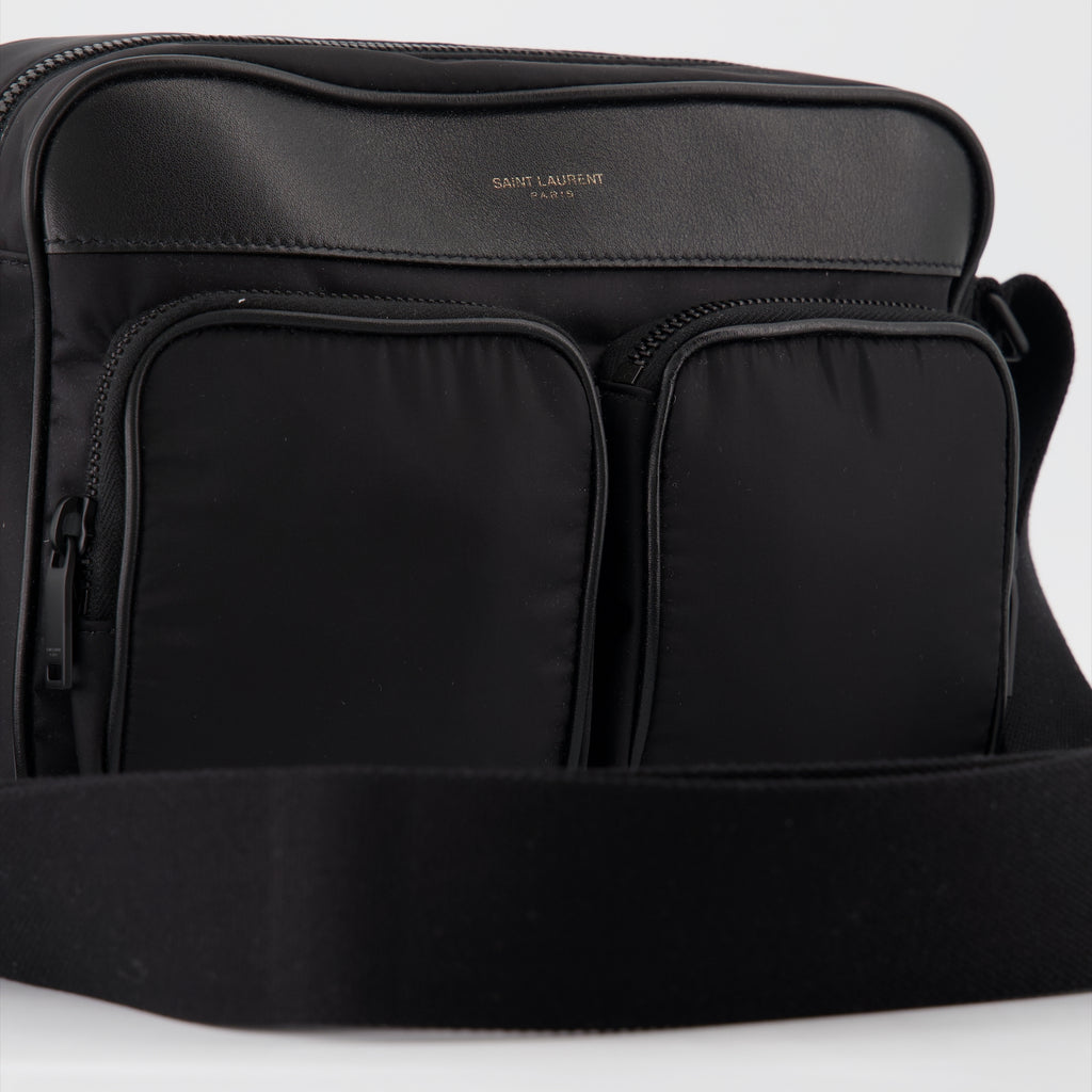 Bolsas transversais Sac City New Camera em Nylon Saint Laurent Preto Homme