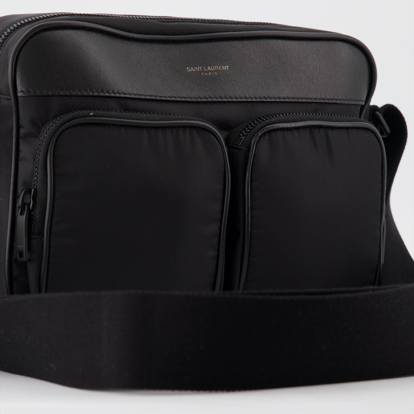 Bolsas transversais Sac City New Camera em Nylon Saint Laurent Preto Homme