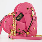 Bolsas de mão e de ombro Sac coeur Biker Moschino Rosa Femme