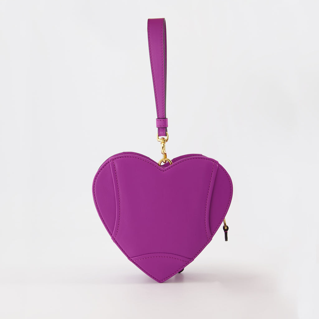 핸드백 및 숄더백 Sac coeur Biker Moschino 보라 Femme