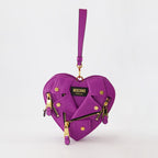 핸드백 및 숄더백 Sac coeur Biker Moschino 보라 Femme