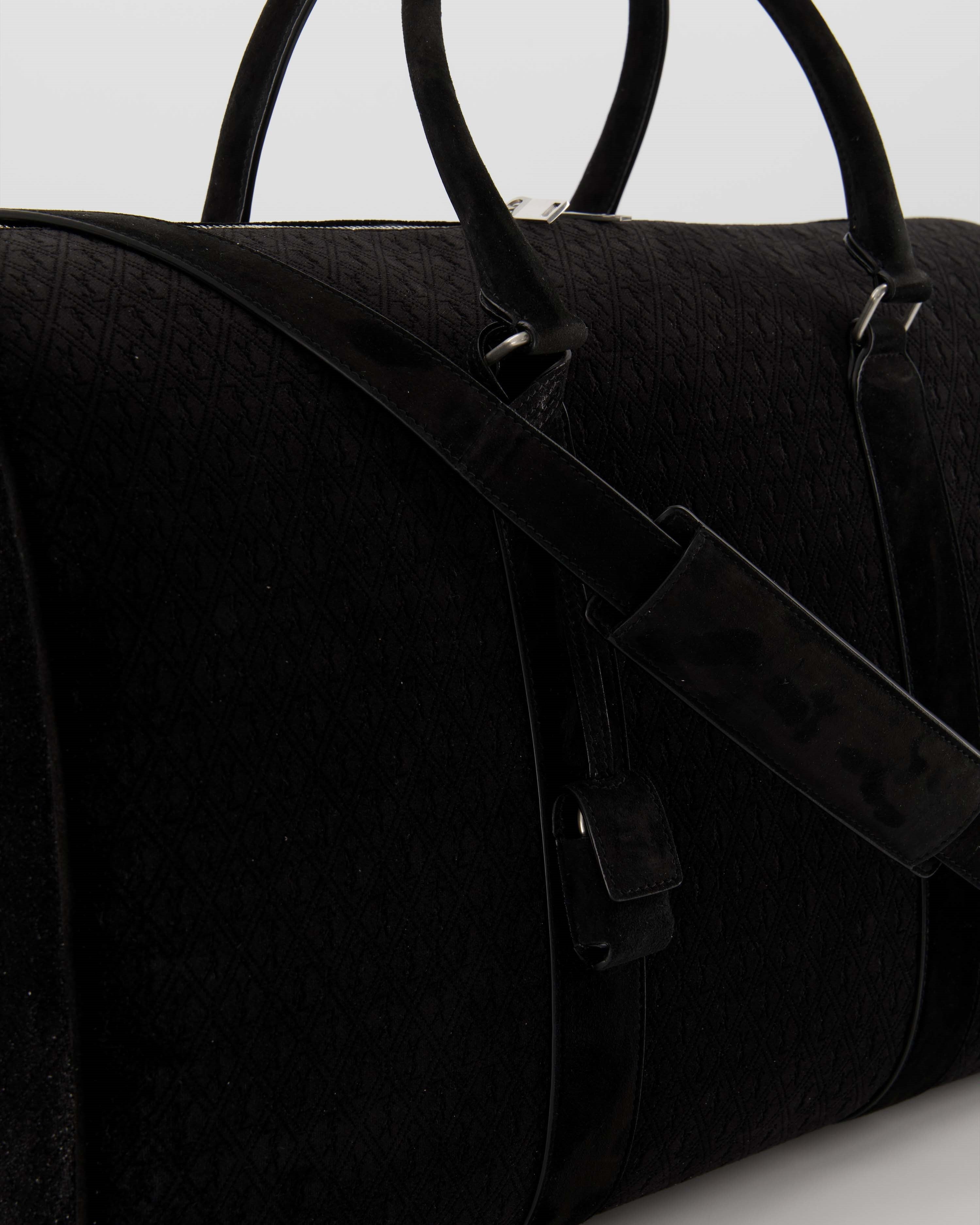 Bolsas esportivas e de viagem Sac de voyage en velours Saint Laurent Preto Homme