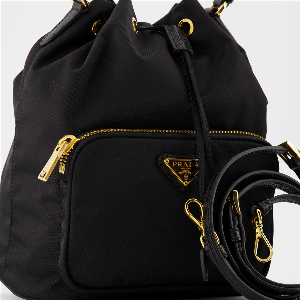 Sacs seau Sac Duet Prada Noir Femme