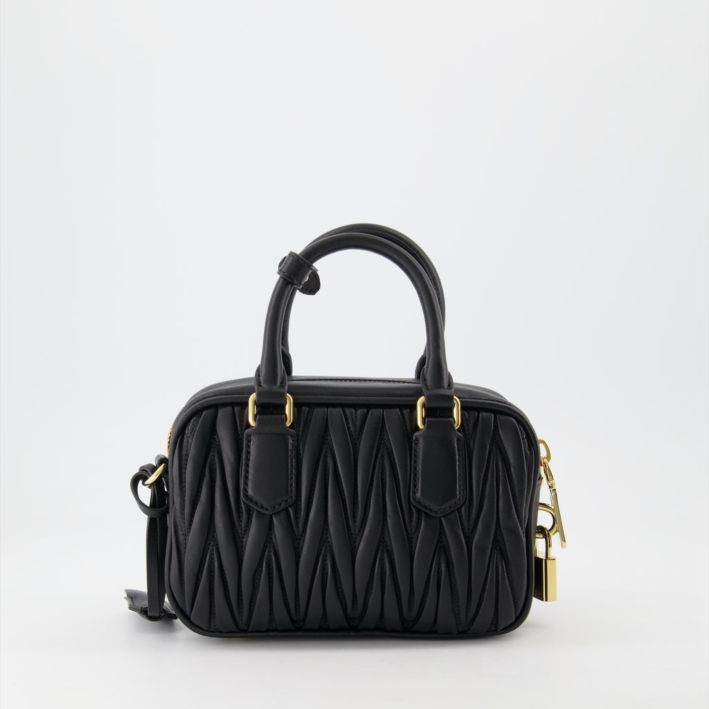 Sacs à main et épaule Sac en cuir nappa Miu Miu Noir Femme