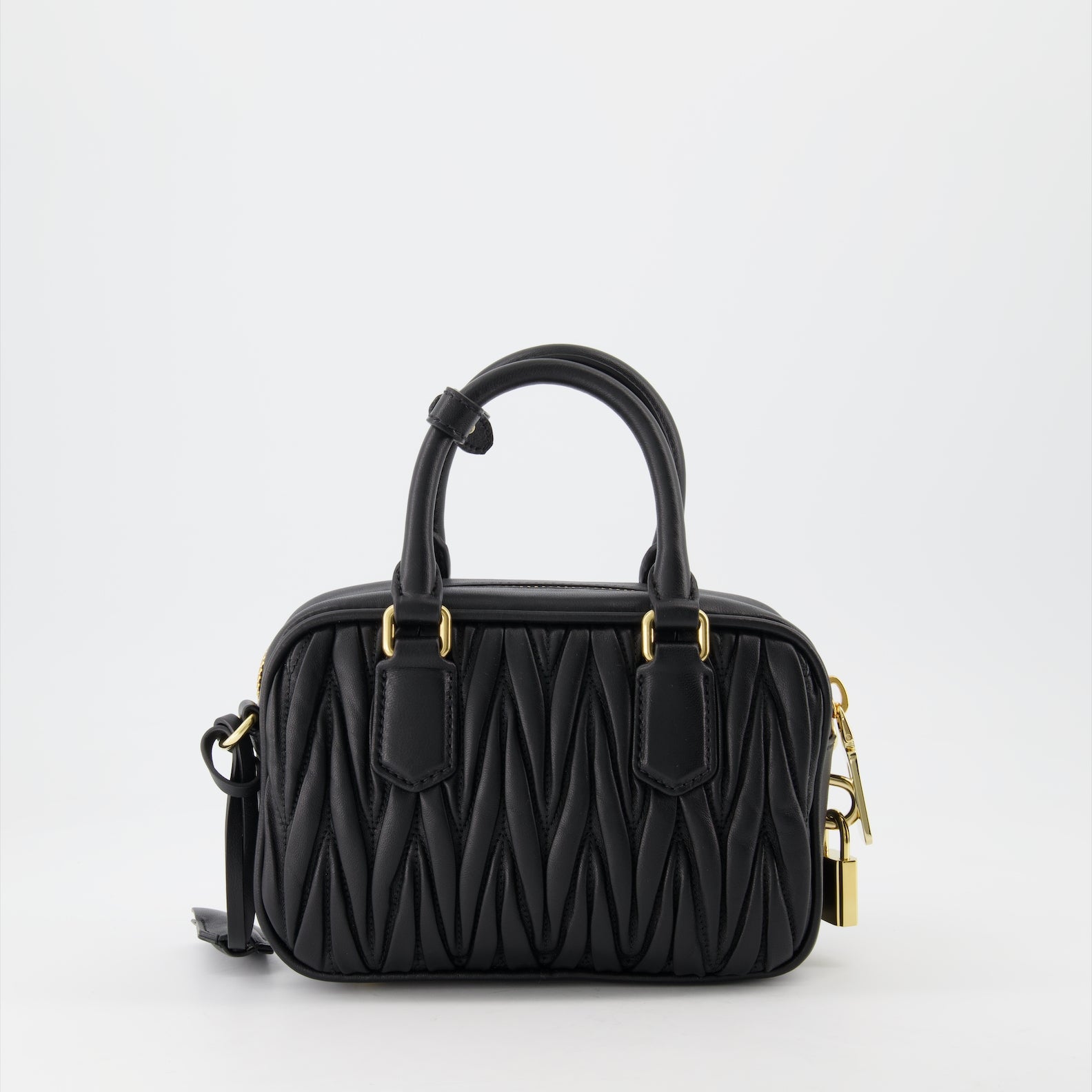 Sacs à main et épaule Sac en cuir nappa Miu Miu Noir Femme