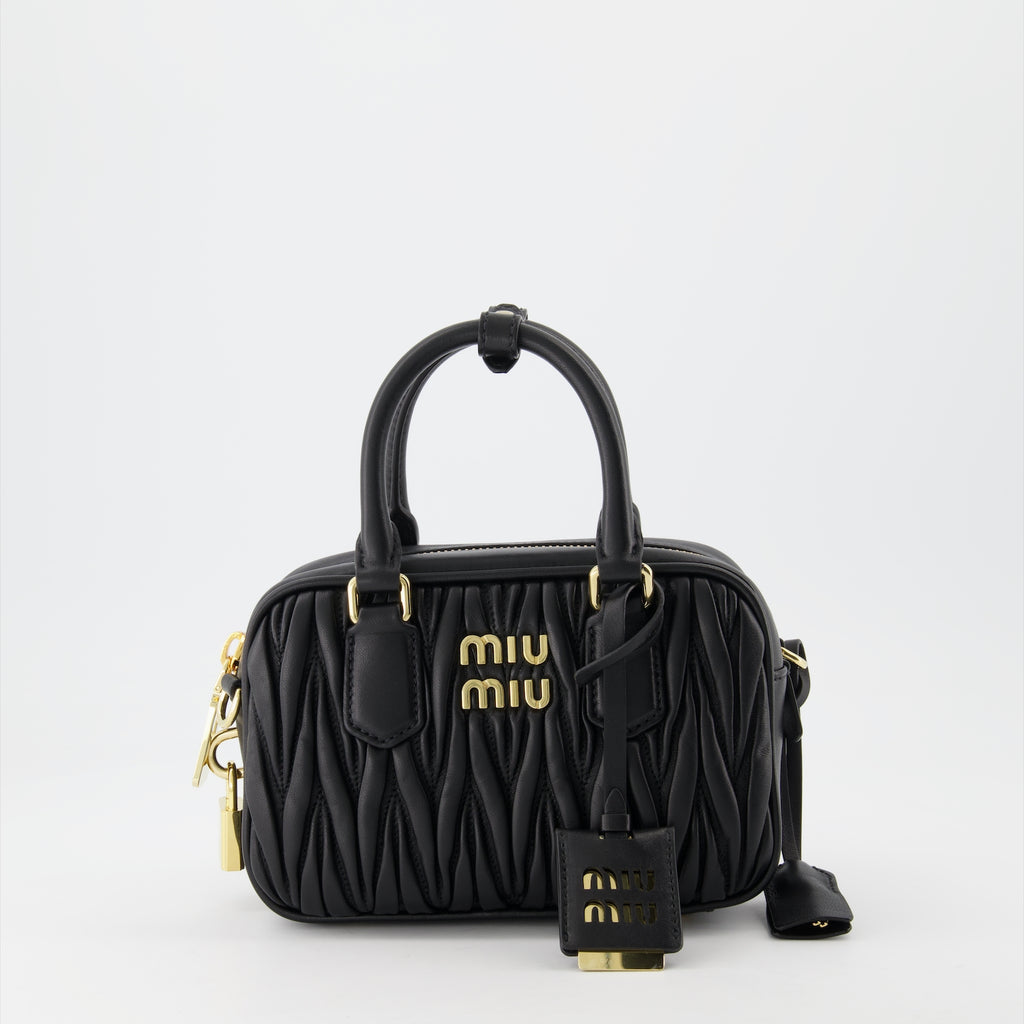 Sacs à main et épaule Sac en cuir nappa Miu Miu Noir Femme