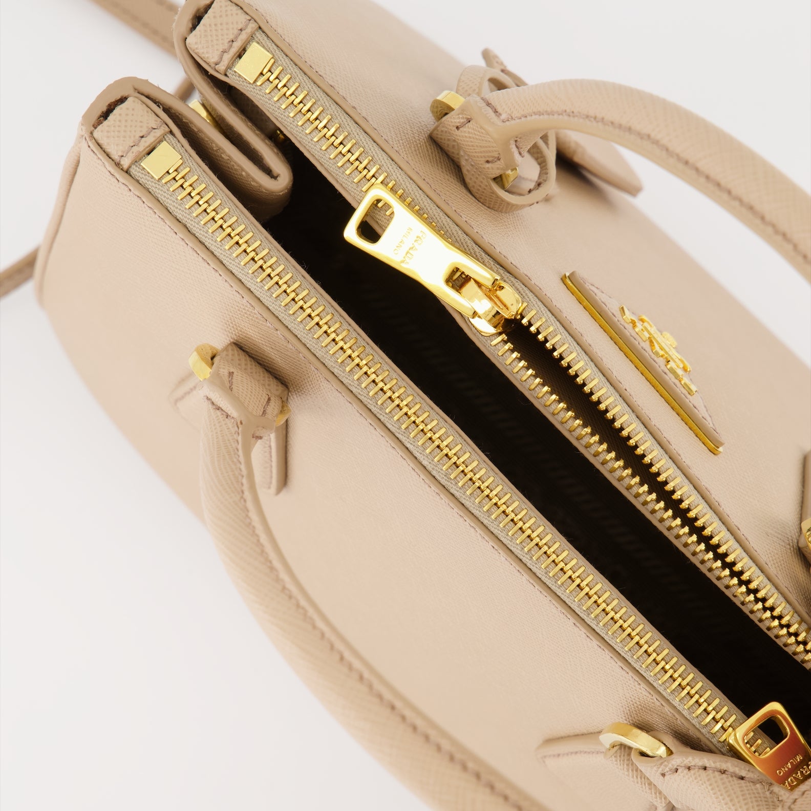 핸드백 및 숄더백 Sac Galleria Saffiano Prada 베이지 Femme