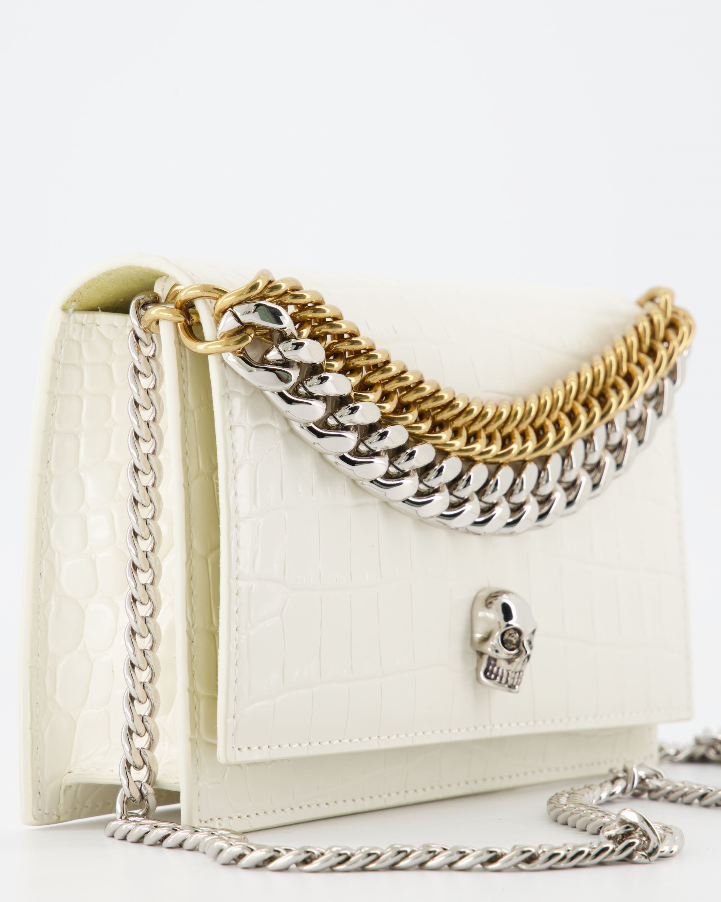 Umhängetaschen Sac Jewelled Alexander McQueen Beige Femme
