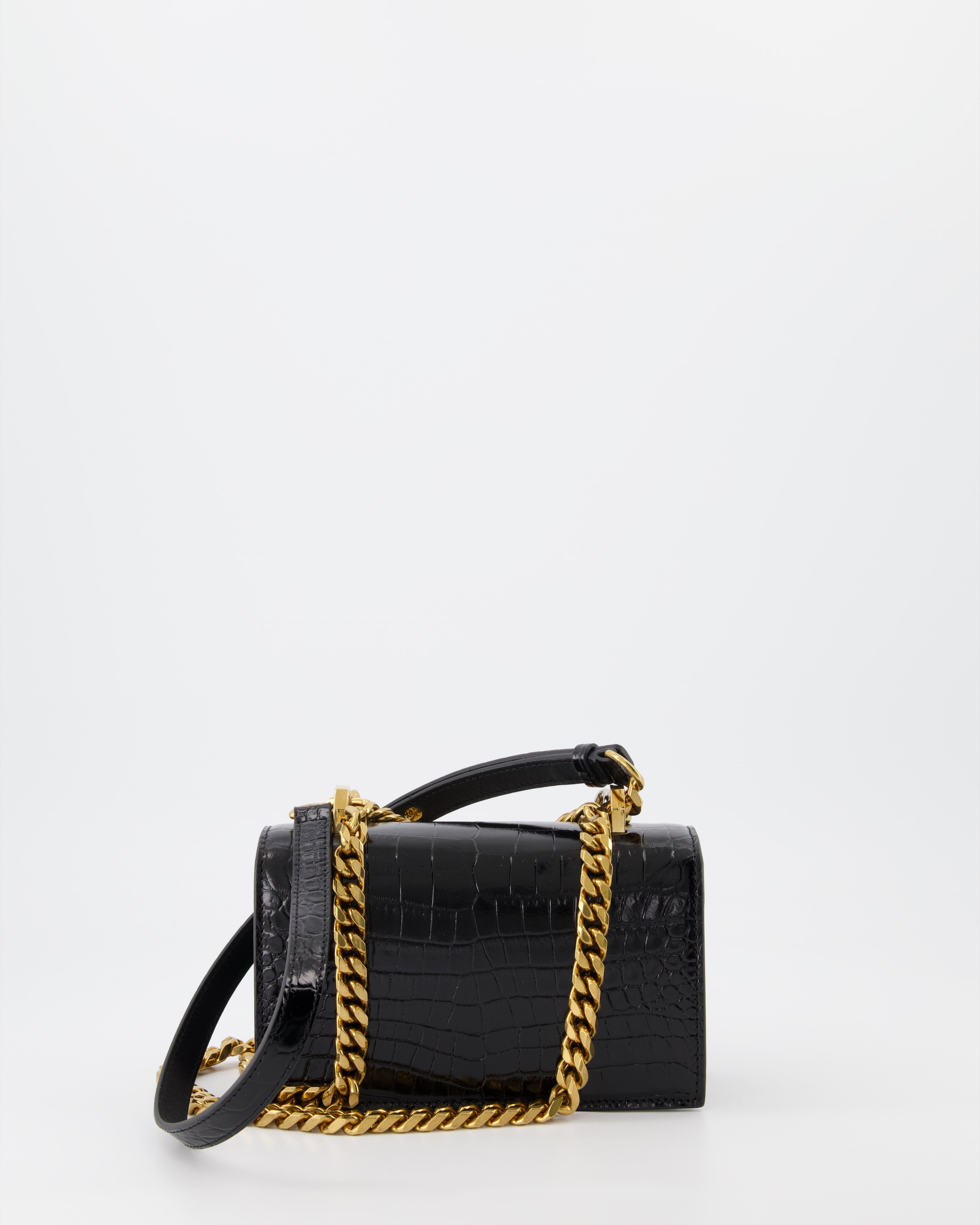 Umhängetaschen Sac Jewelled satchel Alexander McQueen Schwarz Femme