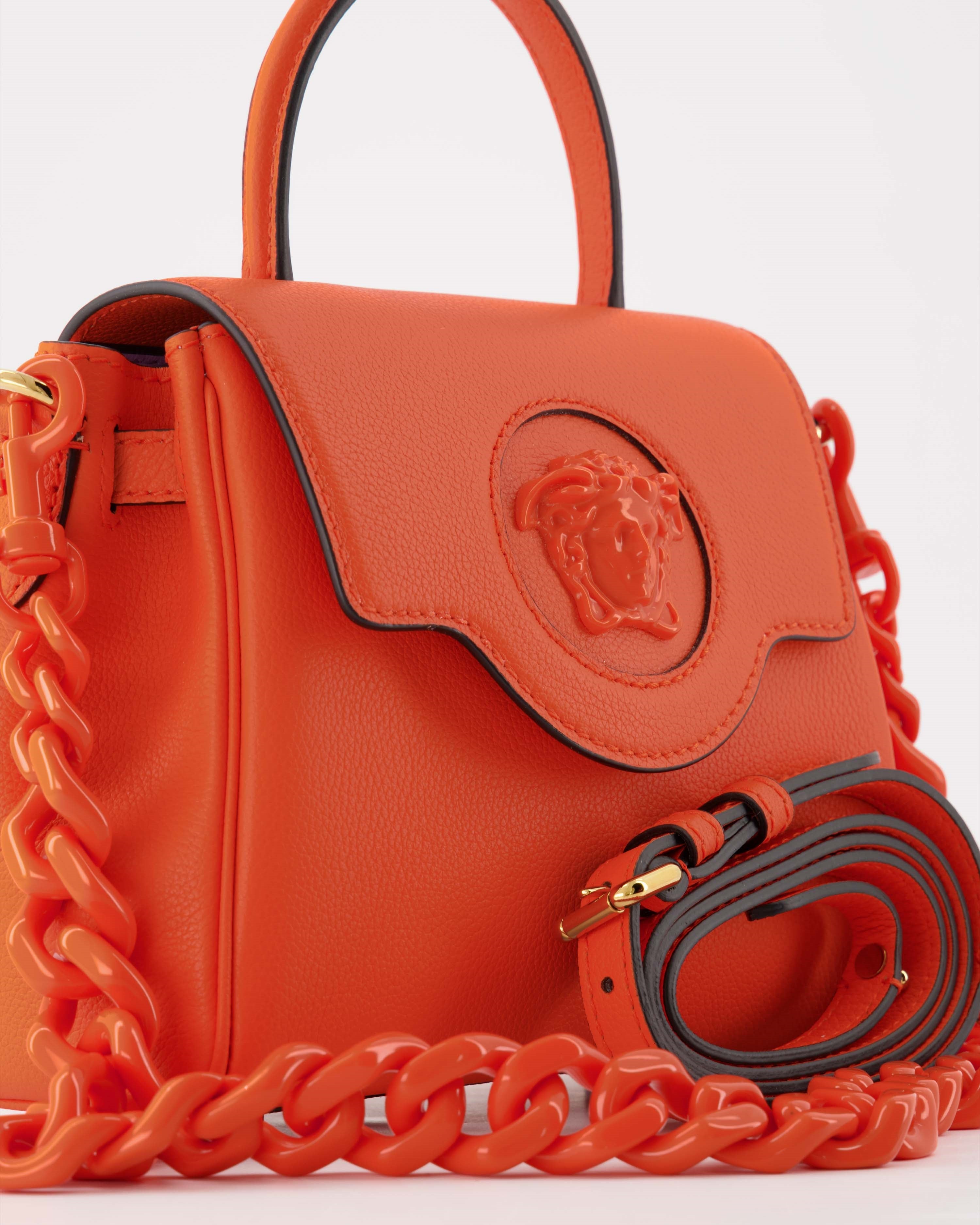 Handtaschen und schultertaschen Sac La Medusa Versace Orange Femme