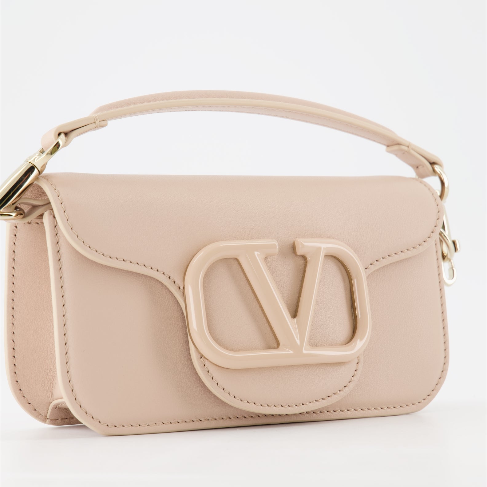 Bolsos de mano y al hombro Sac Locò Valentino Garavani Beige Femme