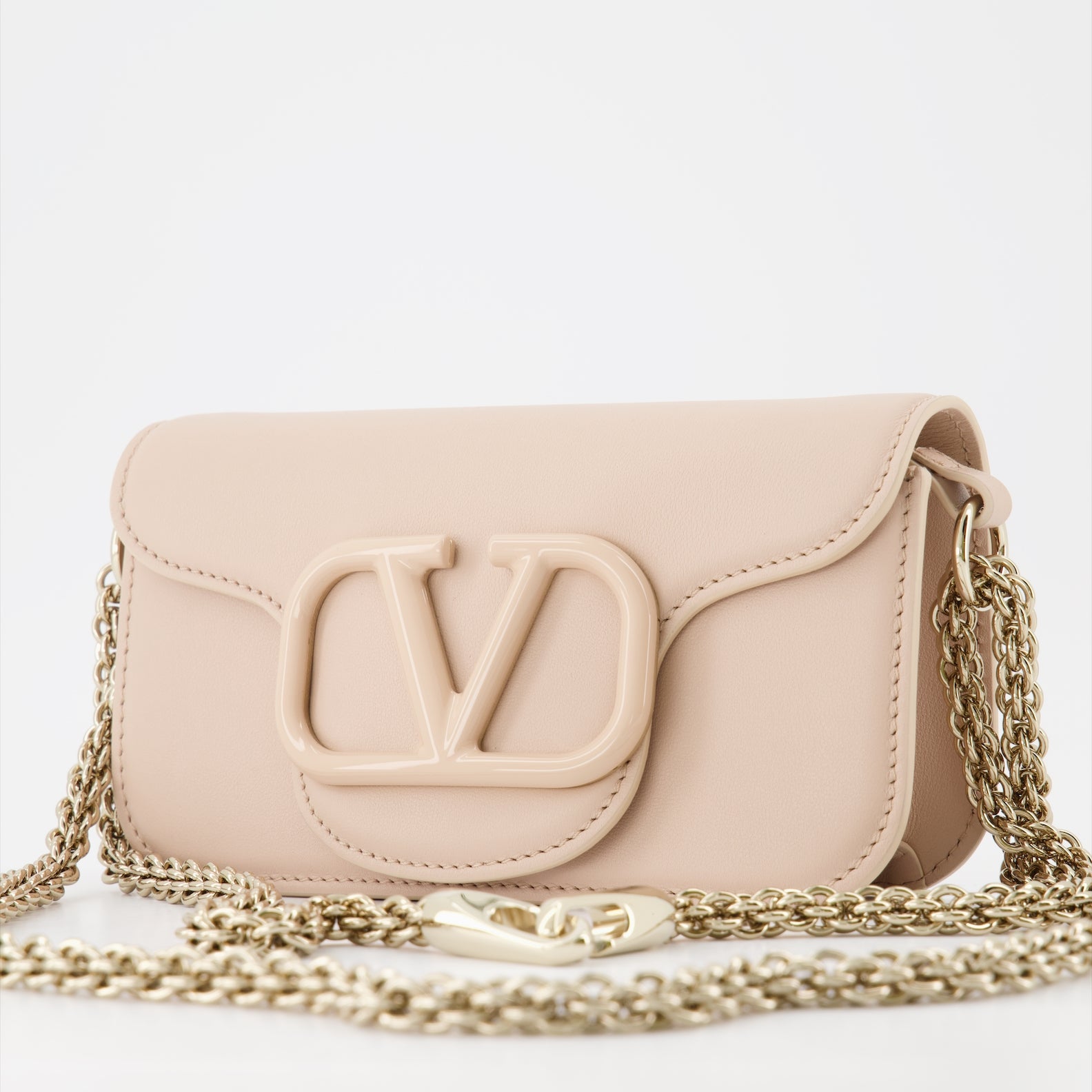 Bolsos de mano y al hombro Sac Locò Valentino Garavani Beige Femme