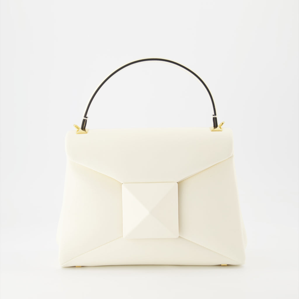 Borse a mano e a spalla Sac mini One Stud nappa Valentino Garavani Bianco Femme